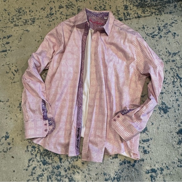 Two Men's 2XL Robert Graham Button-up Classic Fit  Dress Shirts Aberration - Picture 2 of 14